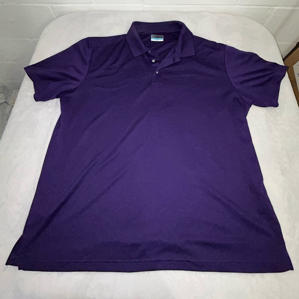 Men’s PGA Purple Golf Shirt, XXL